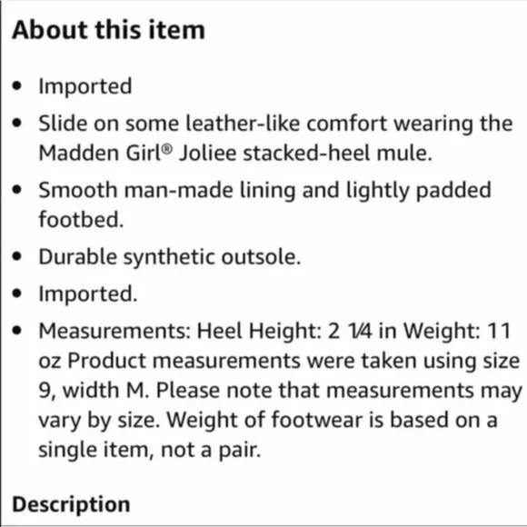 New Madden girl tan mule size 9 - Picture 5 of 6